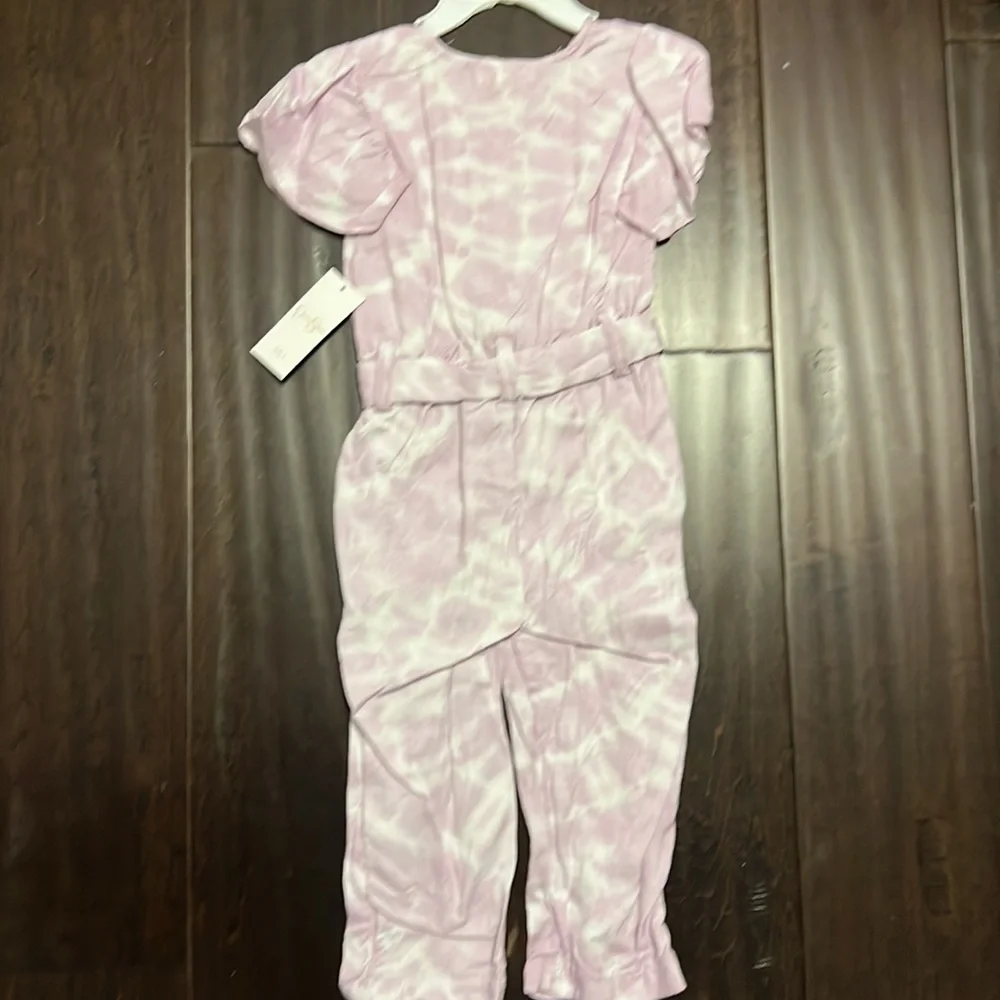 NWT Jessica Simpson Toddler Girls Lilac Purple Tie Dyed Romper!